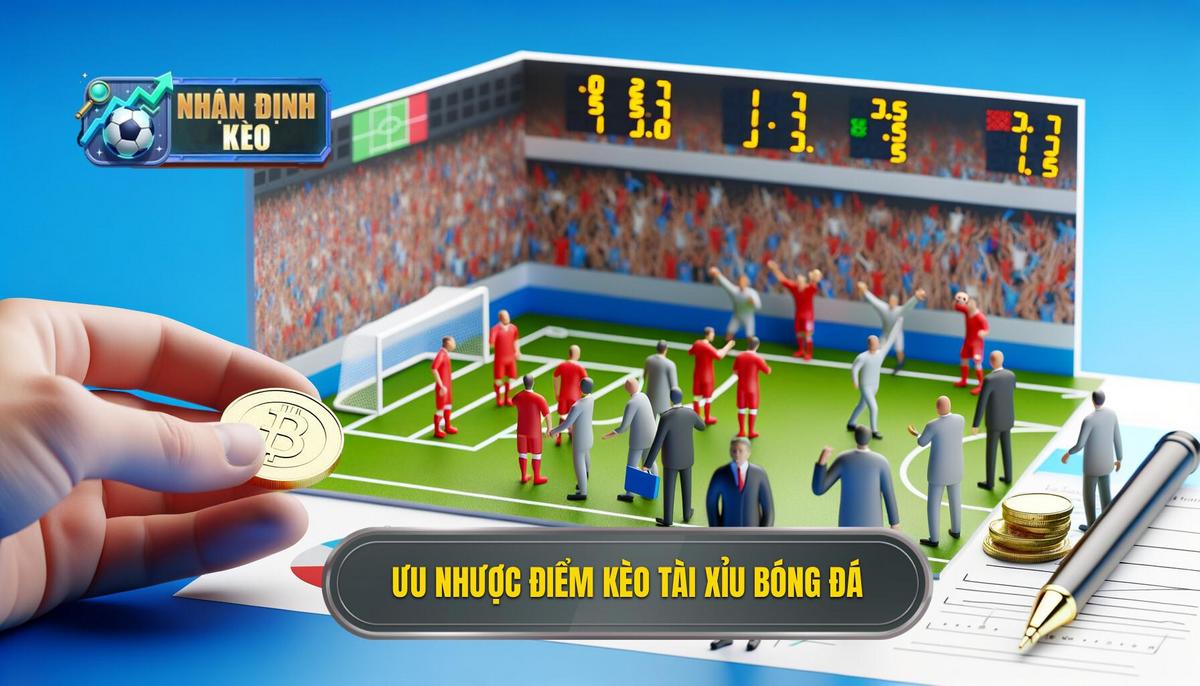 Ưu và nhược điểm của kèo Tài xỉu bóng đá