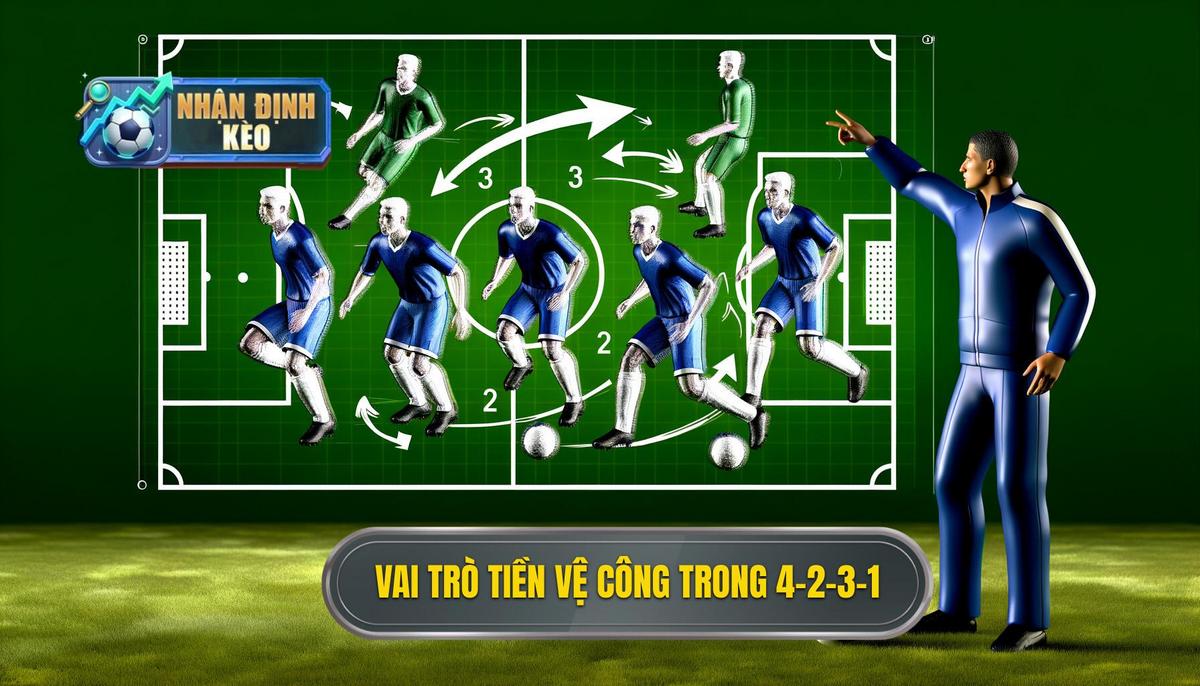 Vai trò chiến thuật của tiền vệ tấn công trong sơ đồ 4-2-3-1