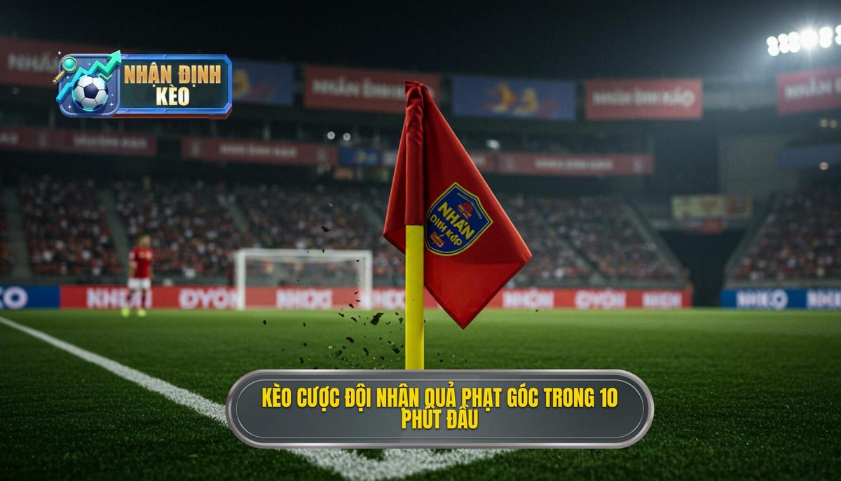 Kèo cược đội nhận quả phạt góc trong 10 phút đầu